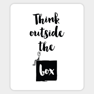 Think Outside The Box Magnet